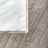 Table basse en laiton et marbre