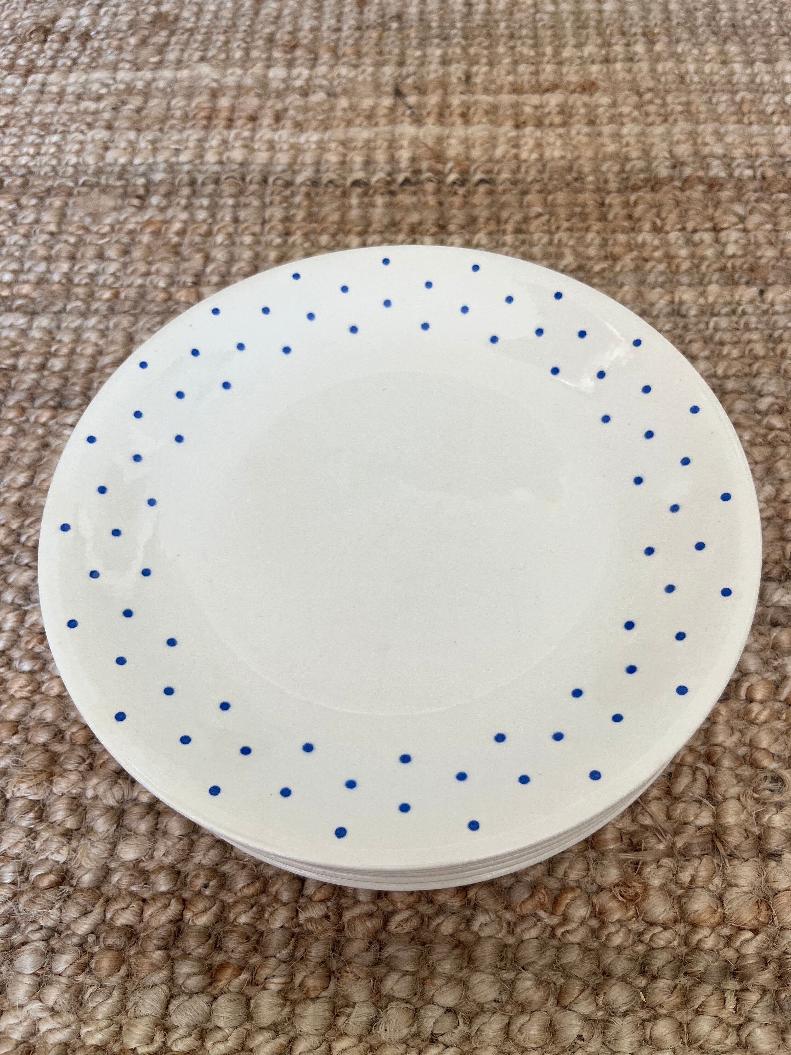 6 assiettes plates boch