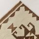 3x12 Kilim Beige & Brown Pattern Kilim Runner,Faded Turkish Runner,95x373Cm