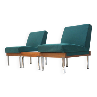 Set of 2 armchairs and coffee table / modular sofa made in the 60s