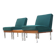 Ensemble de 2 fauteuils et table basse/canapé modulable fabriqué dans les années 60