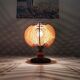 Mid century wooden bedside table lamp 1960