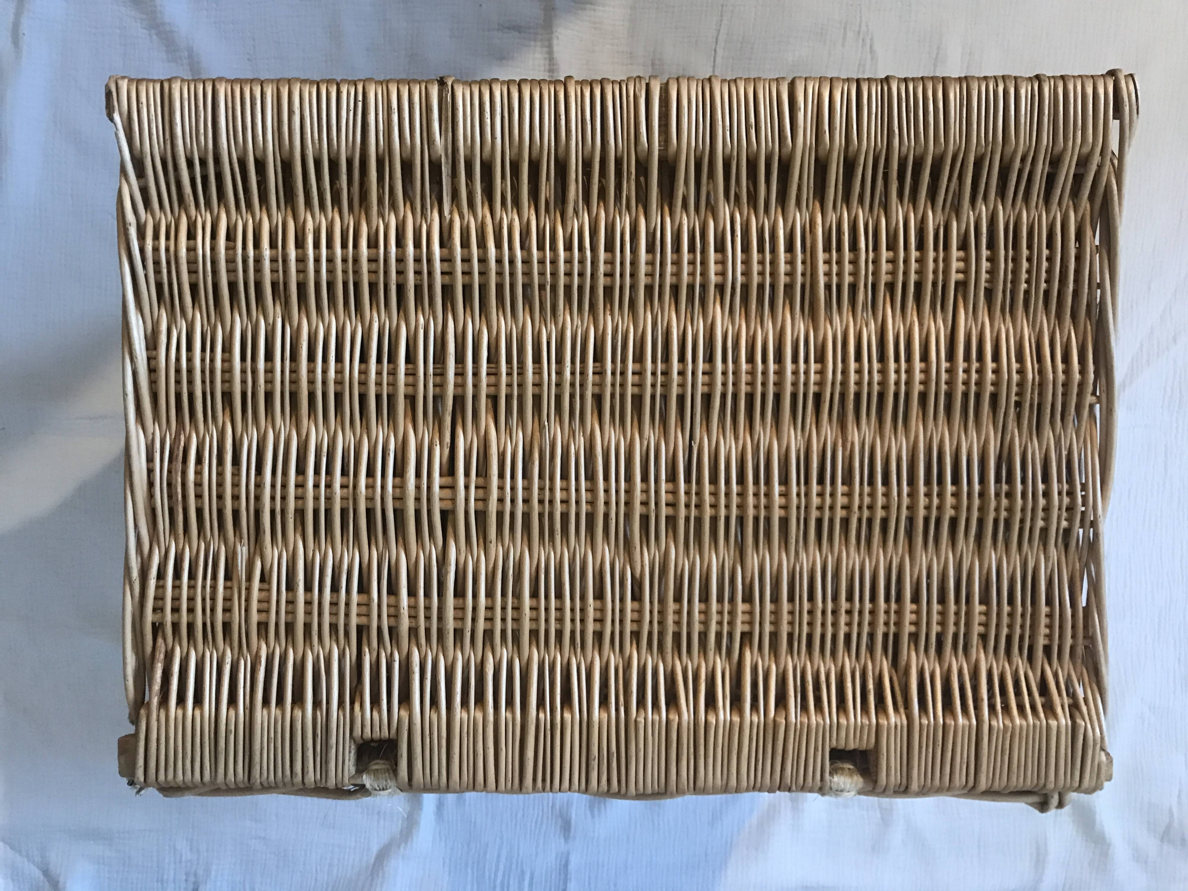 Wicker toy box