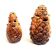 Pair of pineapple-shaped flower picks from the 1960s