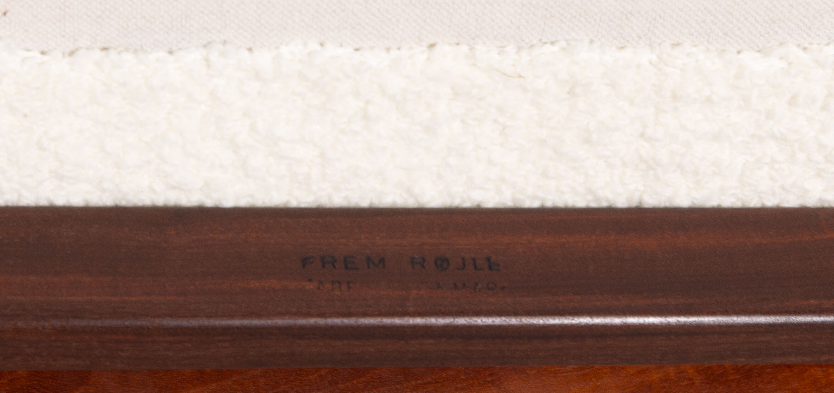 Poul Volther armchair and ottoman by Frem Røjlen