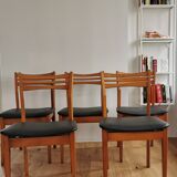Set 5 vintage Scandinavian chairs
