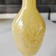 Murano-style single-flower vase. Speckled in yellow tones. Height 28 cm