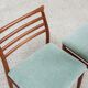 Midcentury Danish set of 6 dining chairs in teak by Erling Torvits for Sorø Stolefabrik 1960s