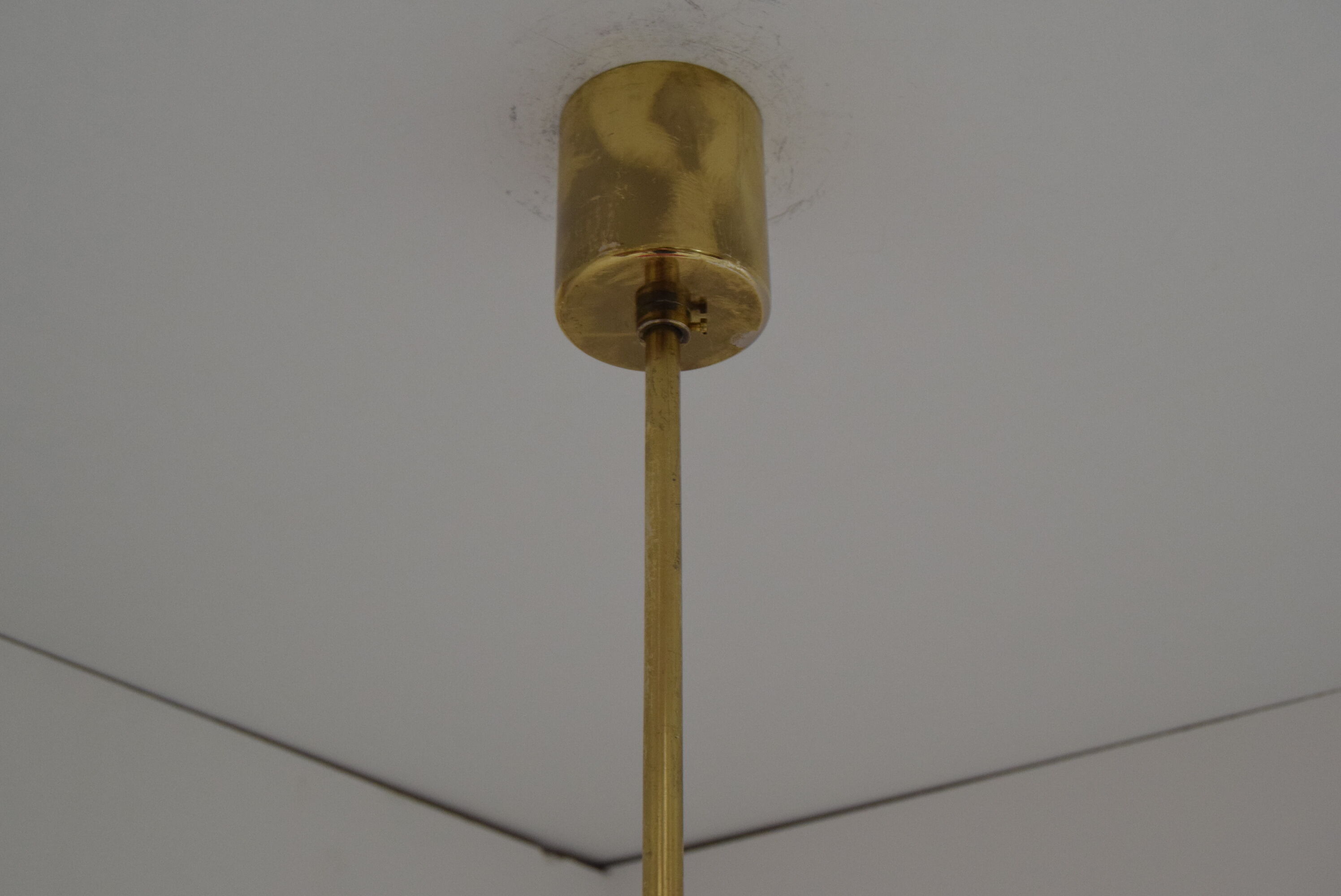 Mid-century Glass Pendant,1970's.