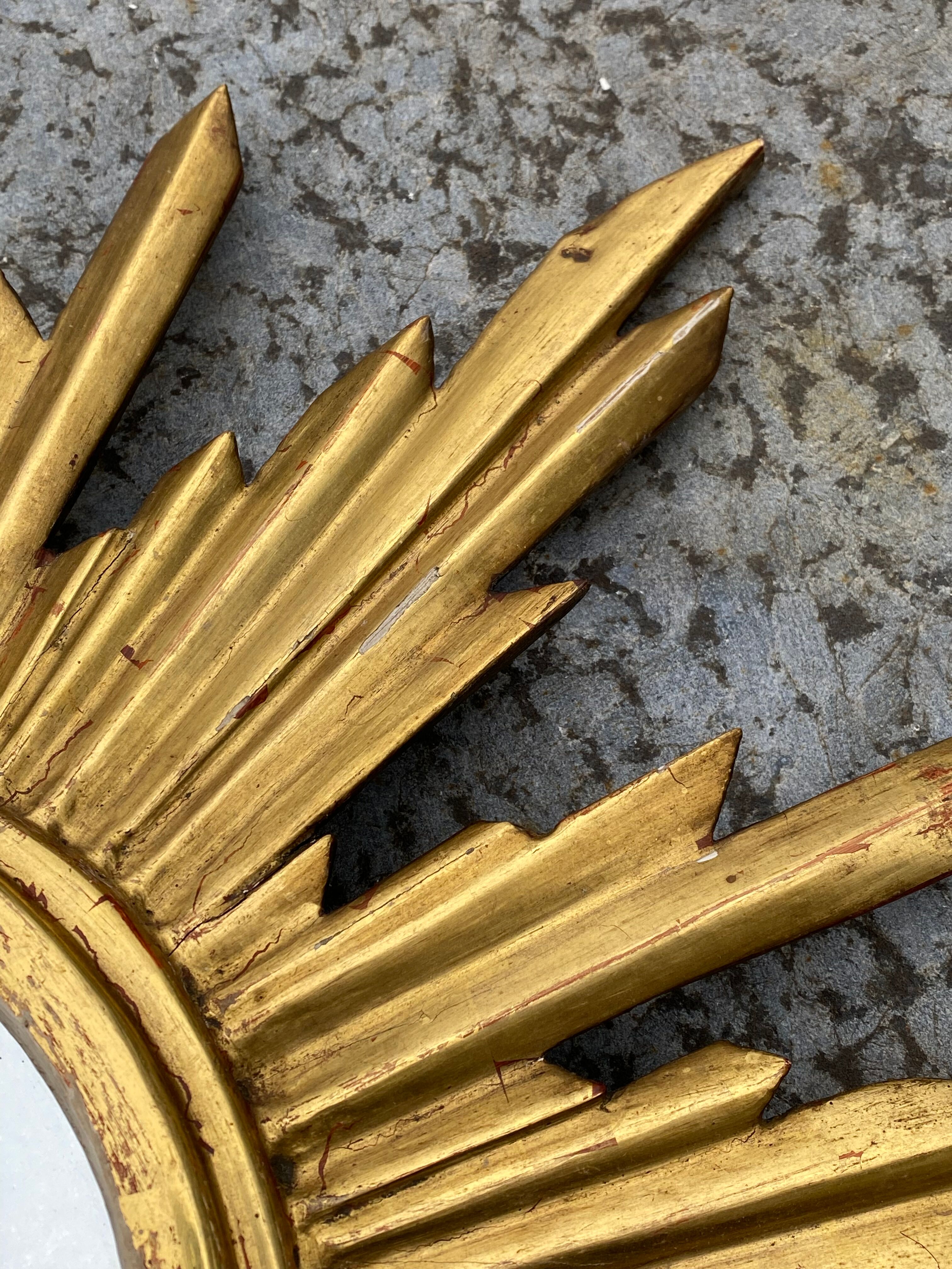 Genuine antique sun mirror