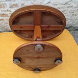 Oval pedestal table