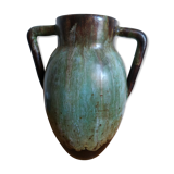 Large flamed sandstone vase from 20/30 years signed CAB in Bordeauxdeaux