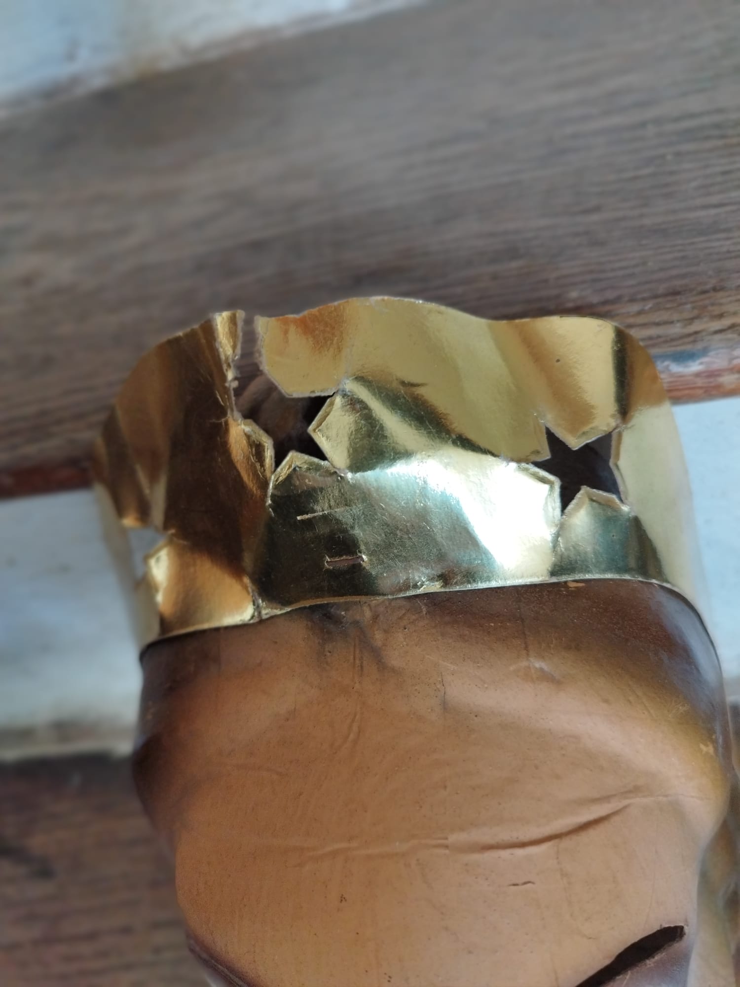 Carnival Mask Queen-Witch in boiled cardboard patented SGDG