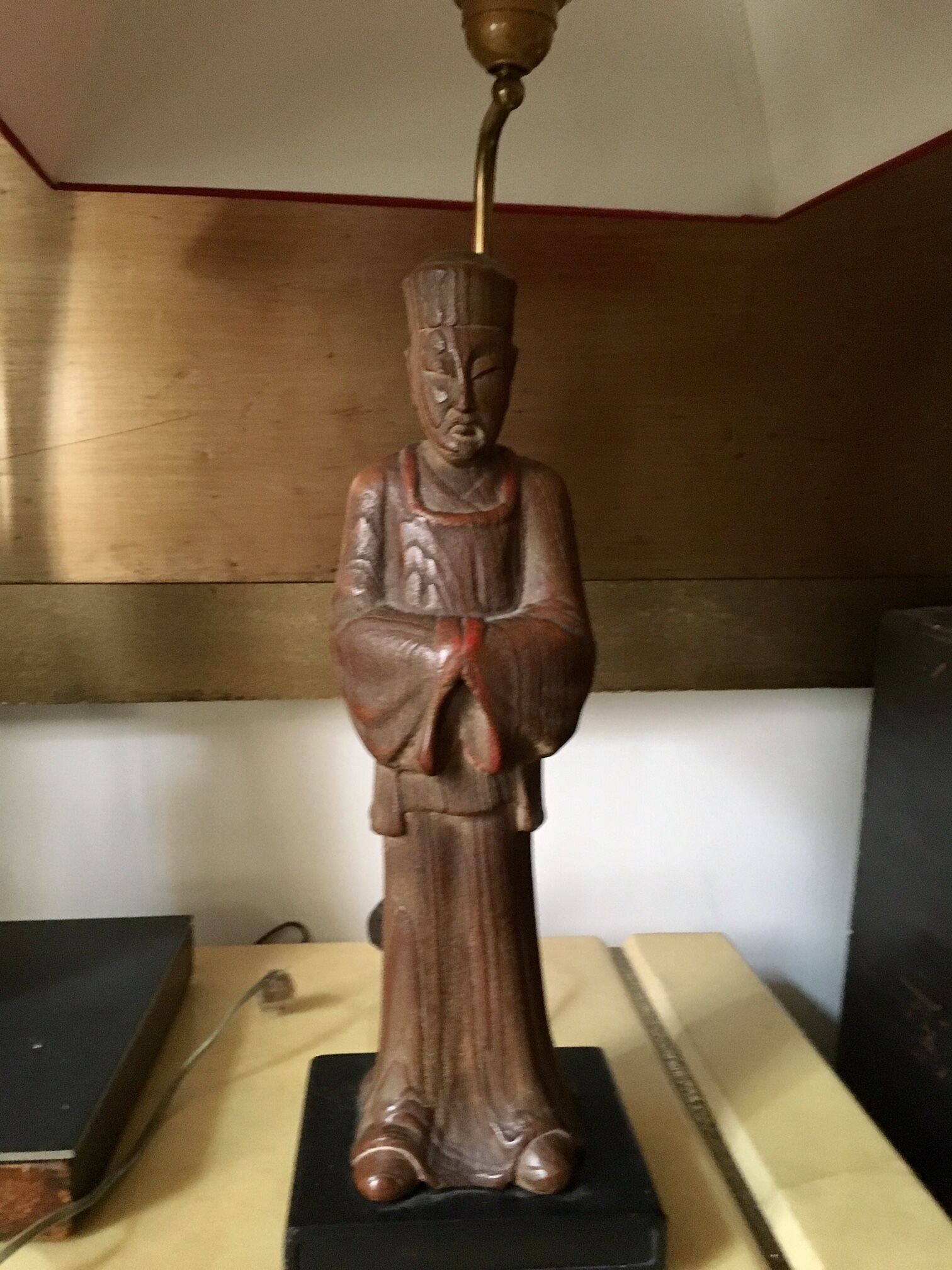 A Pair Of Wooden Lamps The Way of James Mont