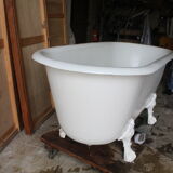Old cast iron bathtub