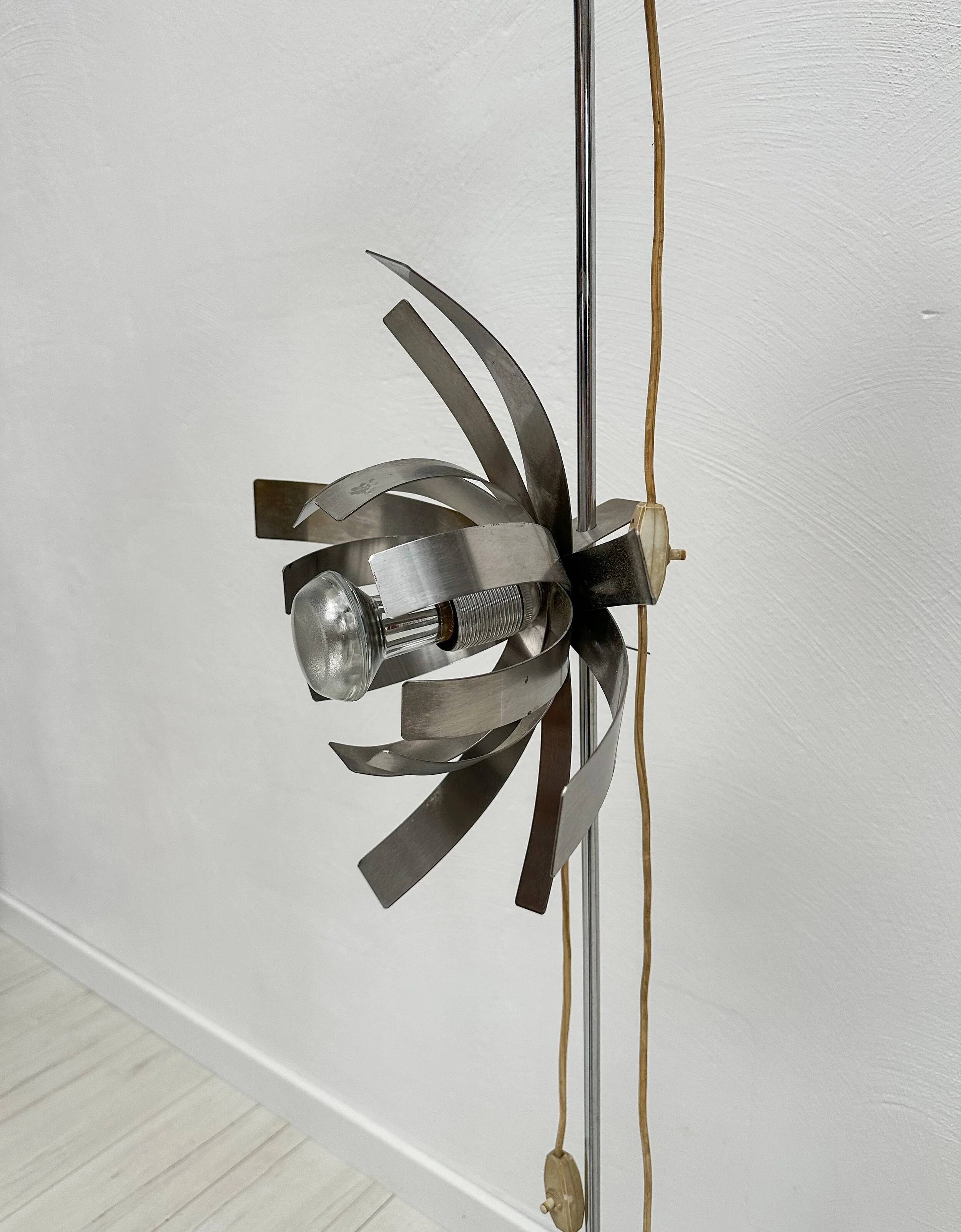 1970s Vintage Sculptural French Floor Lamp by Jocelyne Trocmé for Oxar