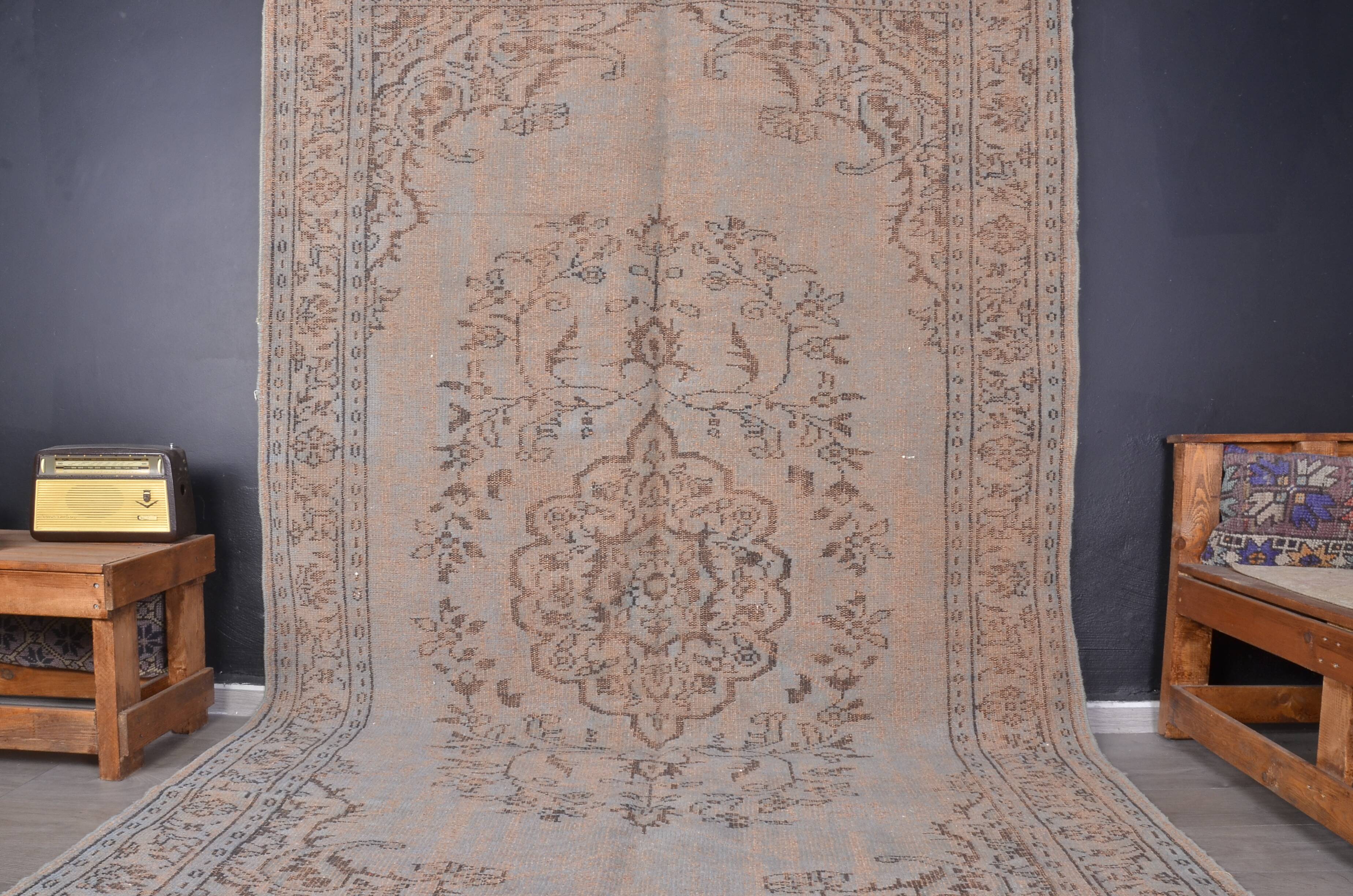 Turkish Handknotted Antique Wool Rug sku 715