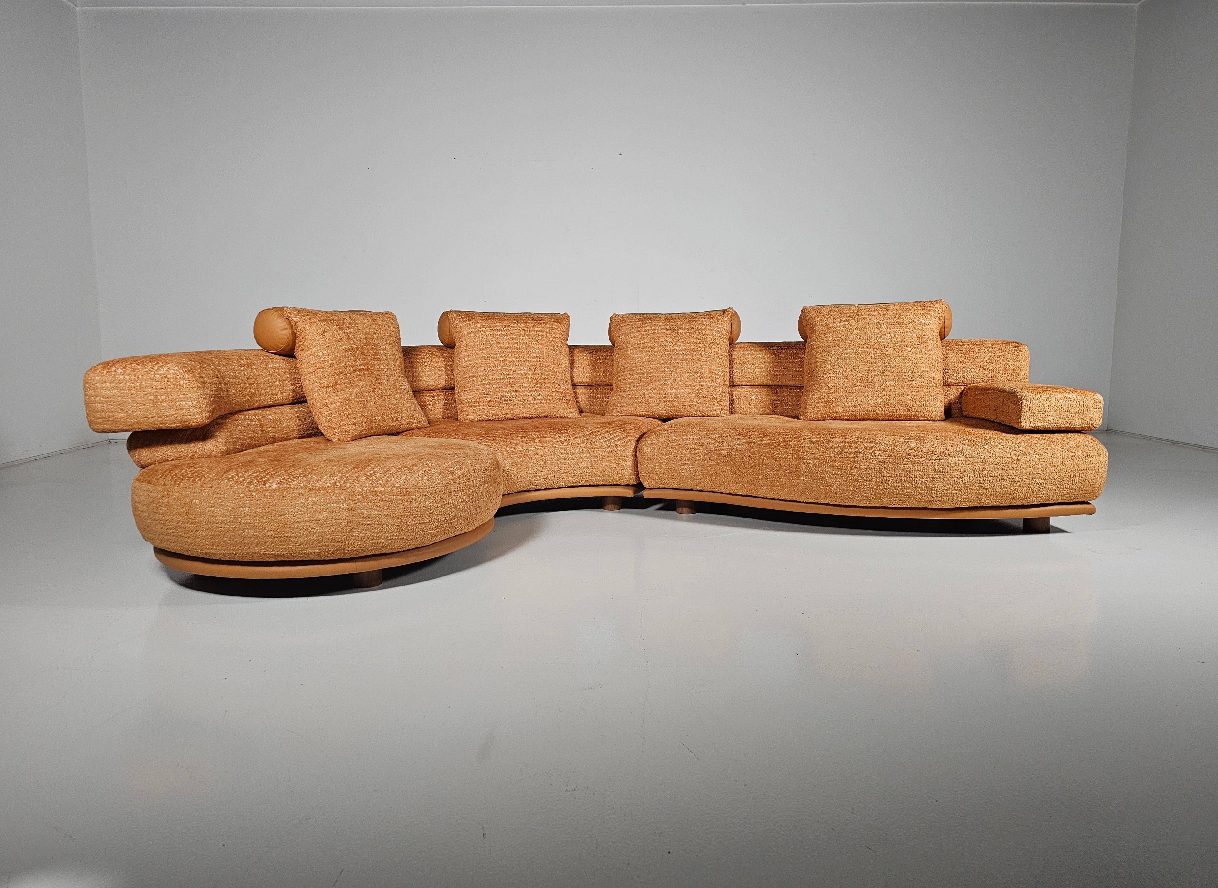 Sculptural canapé by Wiener Werkstätte, Austria, 1980s