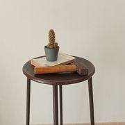 Brutalist high stool from the 1960s in solid steel.