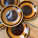 Series of 5 plates gien france