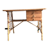 Rattan desk