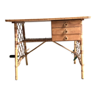 Rattan desk