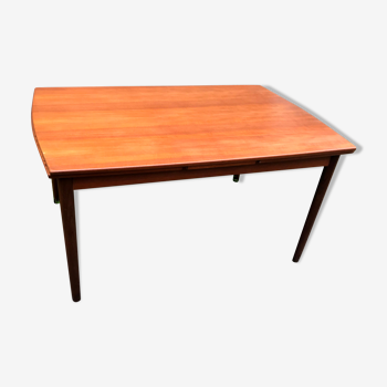 Danish dining table Westergaards teak with 60s extensions