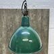 Industrial, Loft Green Enamel Pendant Lamp OBg-1, 1960s