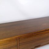 Sideboard Made In Rosewood With Shelves & Drawers From 1960s