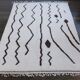 Large handmade pure natural wool Berber rug size 2/3 m