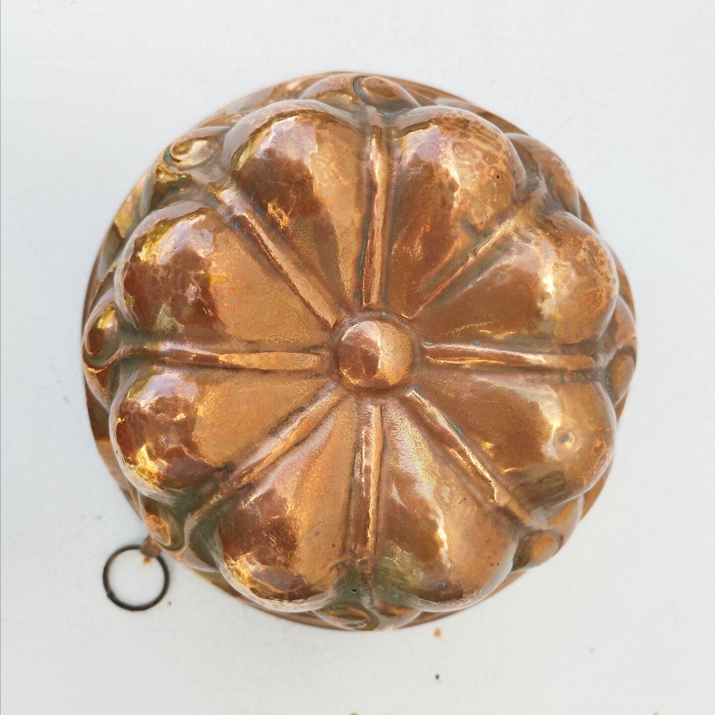 Old copper cake mold, nineteenth