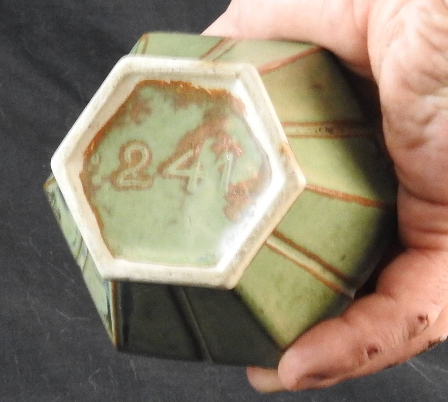 art deco vase in denbac sandstone number 241