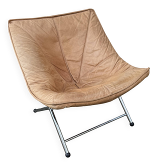 Fauteuil en Cuir Molinari par Teun van Zanten