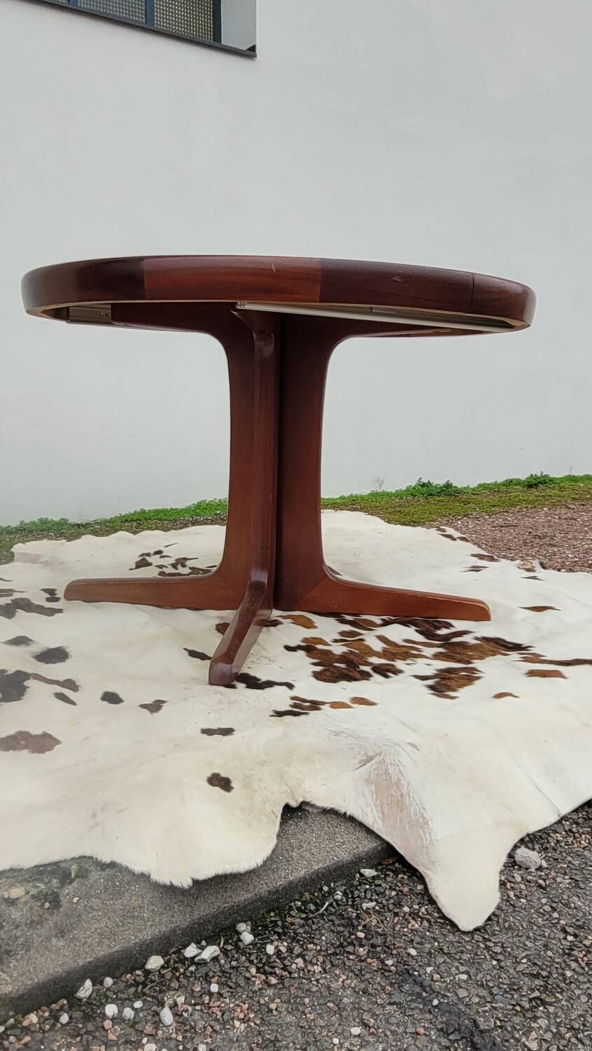 Vintage Scandinavian style table with 2 teak extensions, 1960s