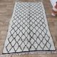 Handmade wool Berber rug 220 X 130 CM