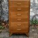 Vintage chest of drawers with compass feet 1960 H112