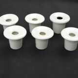 Porcelain inkwell with thick crown and curved bottom