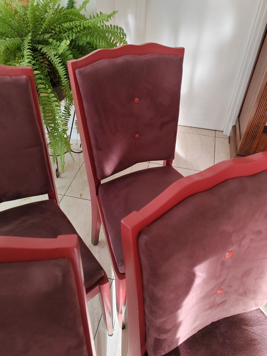 Redesigned table and chairs