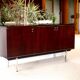 Sideboard solid wood and steel, France, cira 1970, Negroni edition