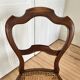 Chaises style Louis XV en bois et cannage
