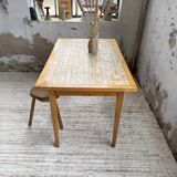 Scandinavian oak and ceramic table