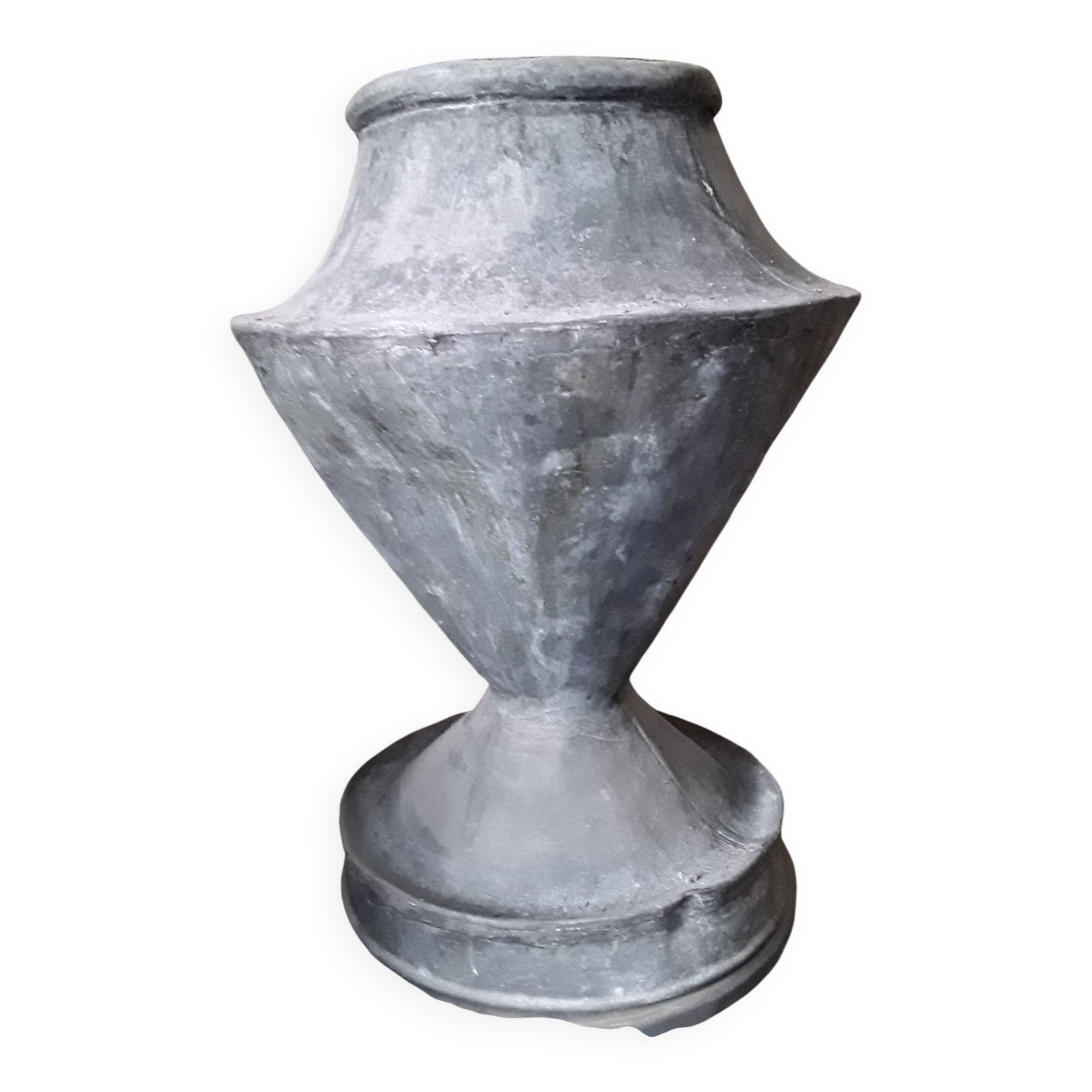 Large and beautiful 19th-century zinc vase.