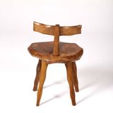 Butalist chair in olive tree, 1960s