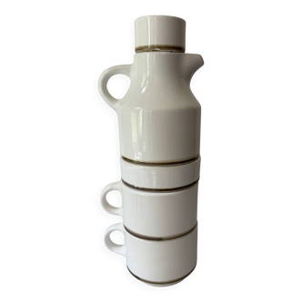 Vintage white porcelain head to head