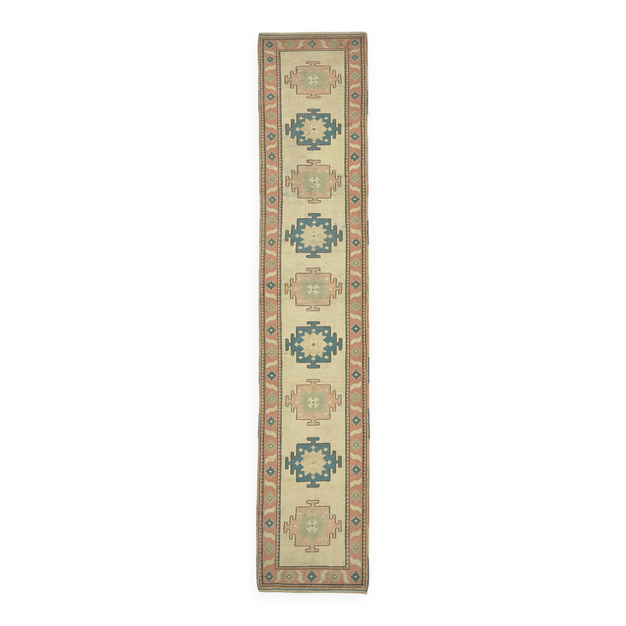 Turkish Vintage Anatolian Rug 76 cm x 375 cm