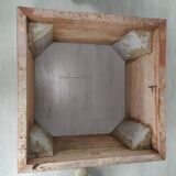 Travertine coffee table red design