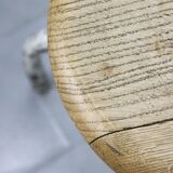 Vintage Industrial White Swivel Chair