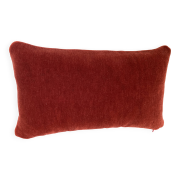 Red velvet cushion