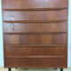 Commode teck scandinave type chiffonnier années 60