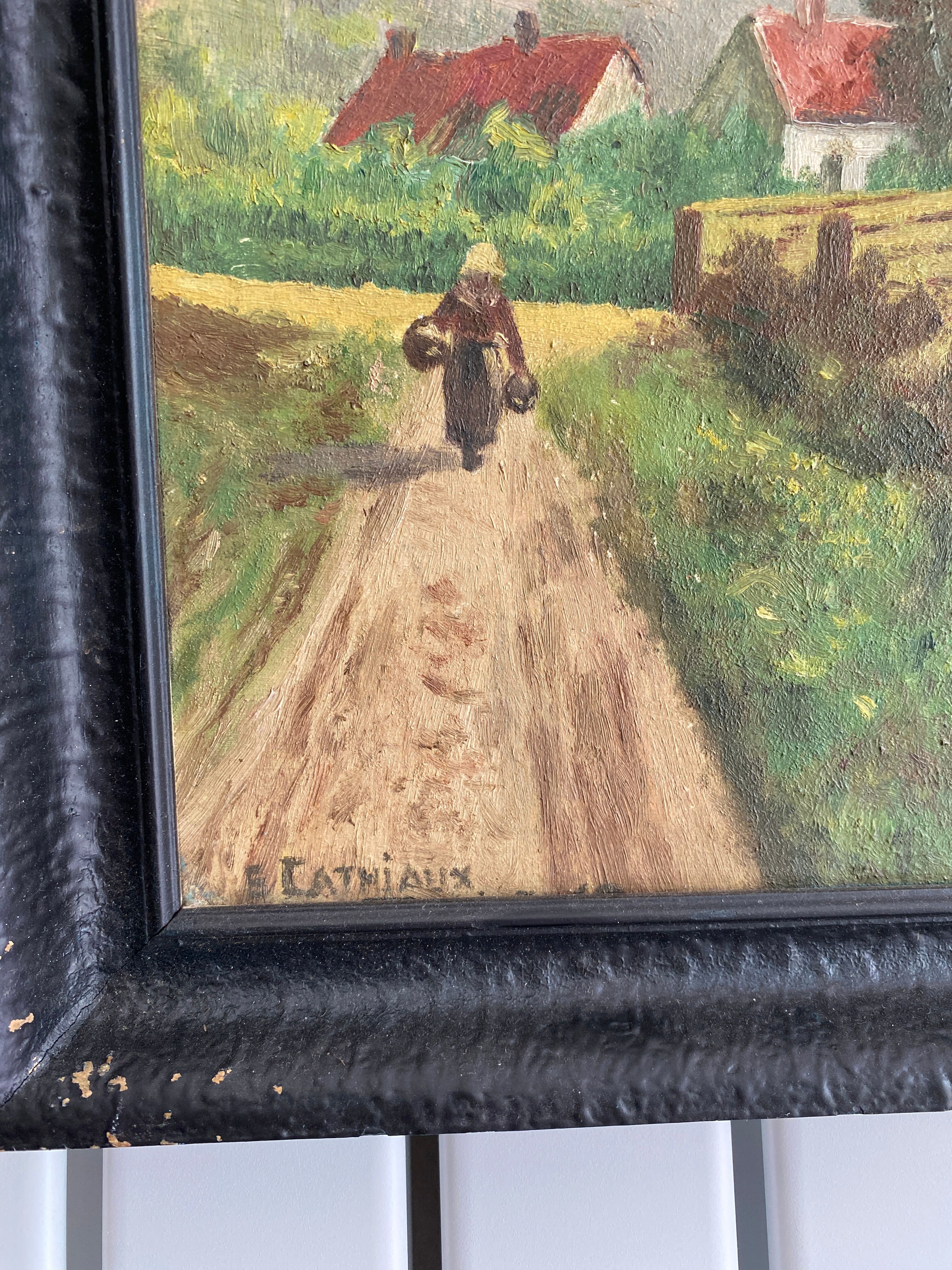 Tableau paysage coucher de soleil